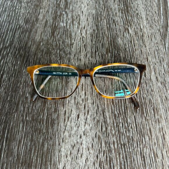 EUC NW77th Eyewear‎ Tiny Socks Eyeglasses Tortoise Blue Square Frame Trendy Chic main image 10